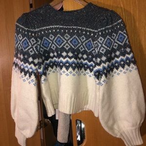 Zara cropped sweater